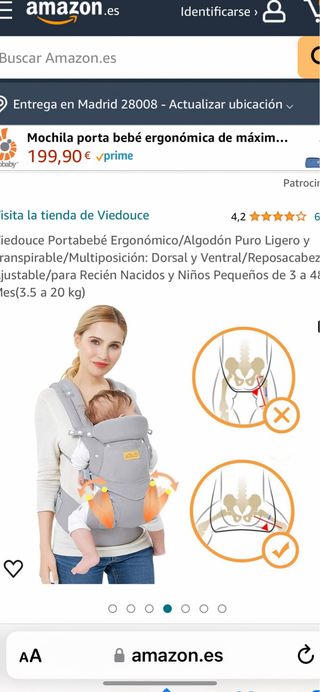 Mochila portabebe