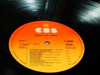COSAS DE NIÑOS vinilo 1980 CBS MOCEDADES ANA BELÉN