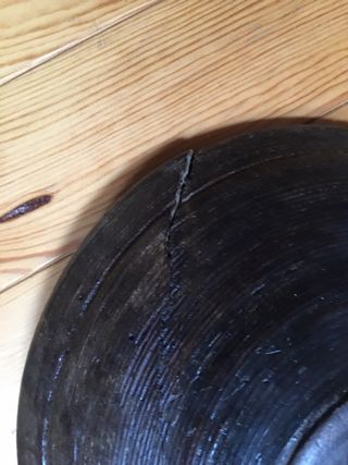 Antiguo plato/escudilla madera para picar