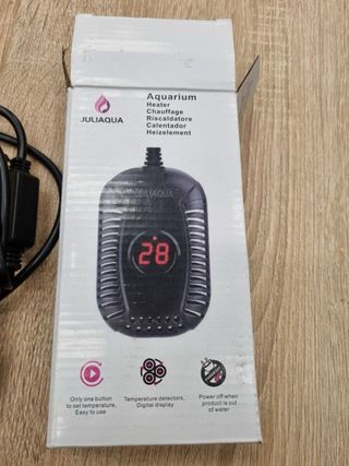 Calefacción Acuario con Pantalla de Temperatura