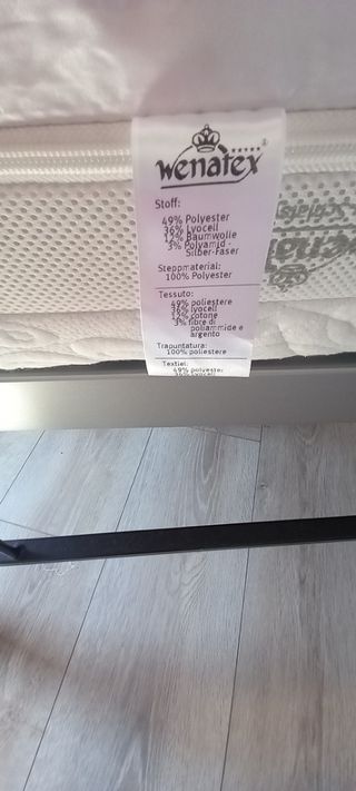 Set Materasso inserito  e doghe wenatex