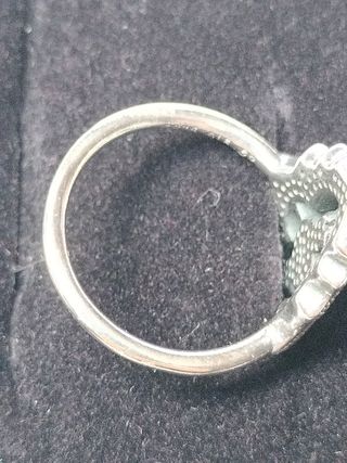 Anillo Pandora encaje vintage plata de ley.