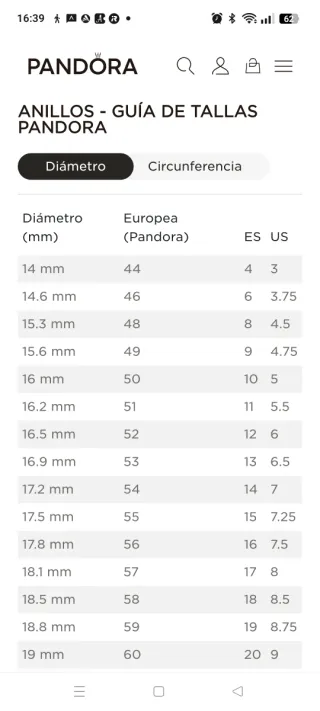 Anillo Pandora encaje vintage plata de ley.