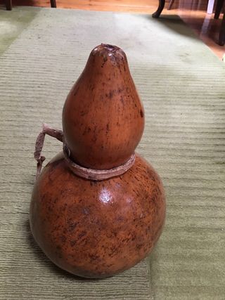Antigua cantimplora calabaza