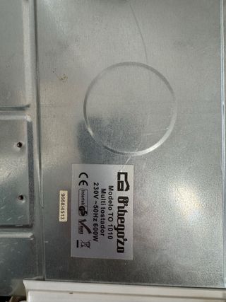 Tostadora plano horizontal