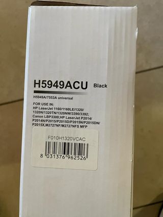 LASER TONER NUOVO CARTRIDGE H5949ACU BLACK NERO ST