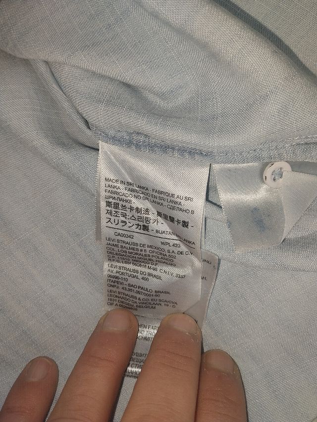 Camisa sin mangas levis xs