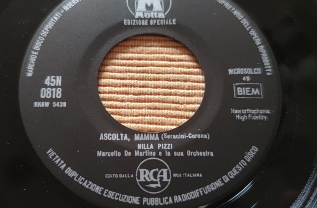 Disco vinile 45 giri NILLA PIZZI