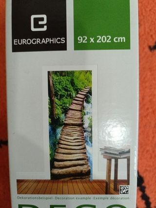 Papel  pintado para puerta