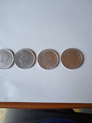 4 monedas 50 pts 1975 *76,78,79,80 sin c