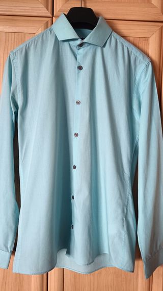 Traje Caballero negro #Hebymango talla 40+camisa+