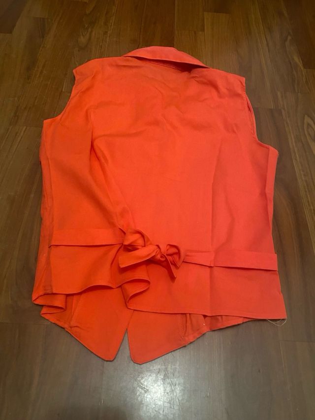 Gilet da donna e ragazza arancione vintage