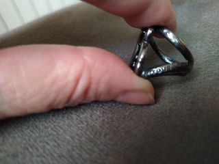 Anillo  Tous de plata y cristal murano