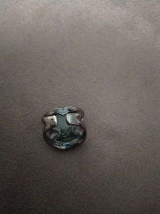 Anillo  Tous de plata y cristal murano