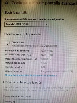 Pantalla DELL E2316H