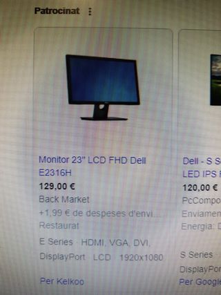 Pantalla DELL E2316H