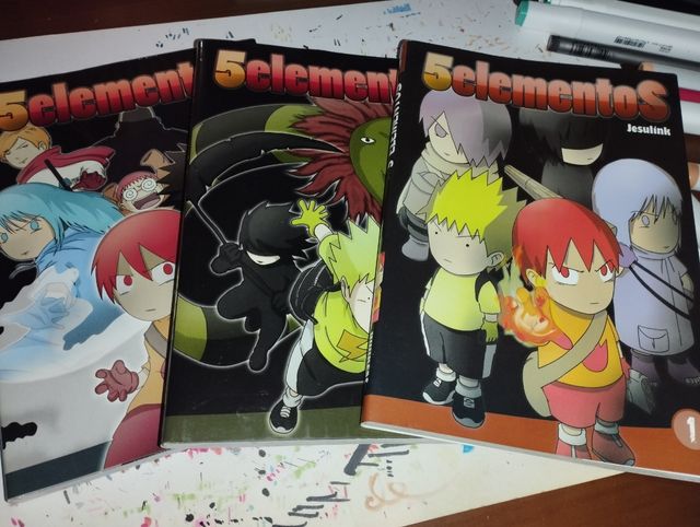 Pack 3 cómic de 5 Elementos