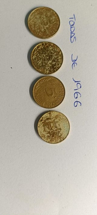 15 Monedas Francos franceses