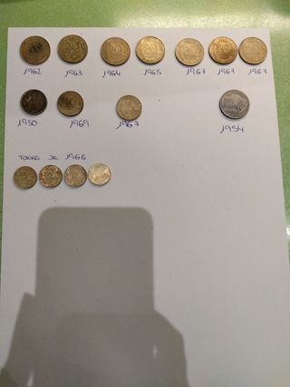 15 Monedas Francos franceses