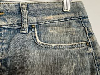 Minifalda vaquera desgastada, Zara