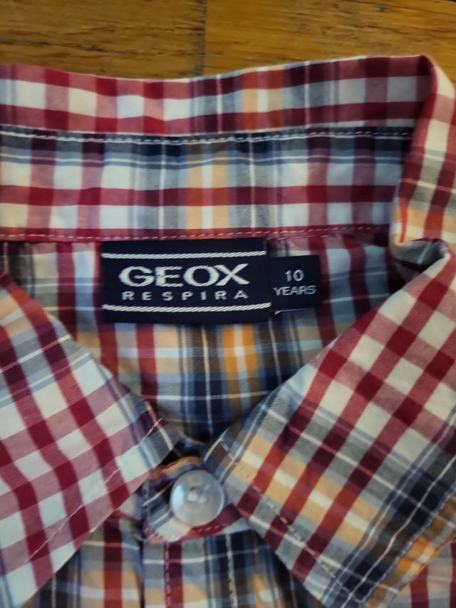 Camicia Geox bambino manica lunga scozzese