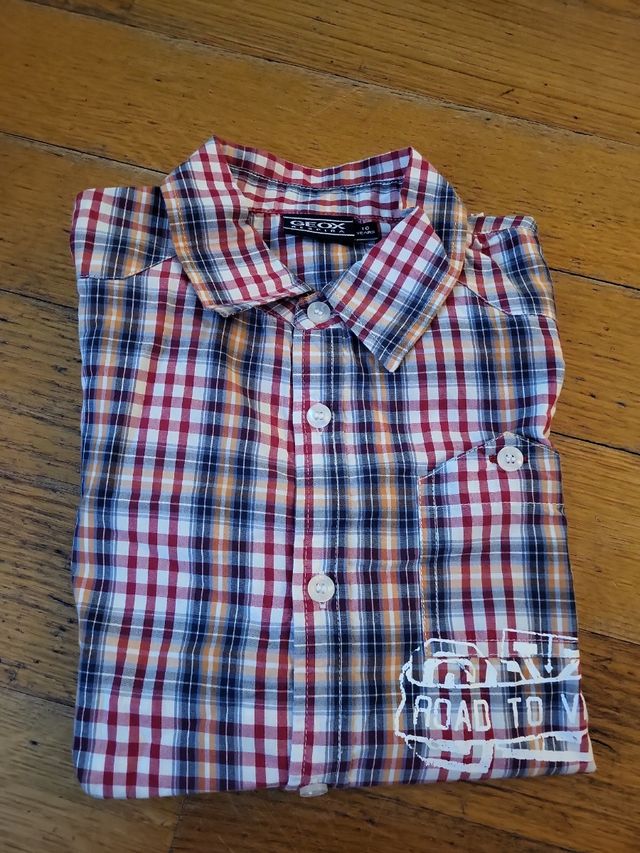 Camicia Geox bambino manica lunga scozzese