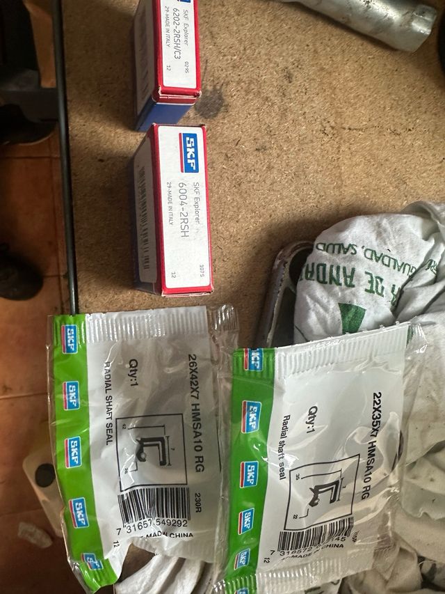 Rodamientos y retenes eje trasero raptor 660