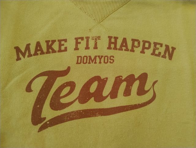 Felpa rosa "Make fit happen Domyos Team"