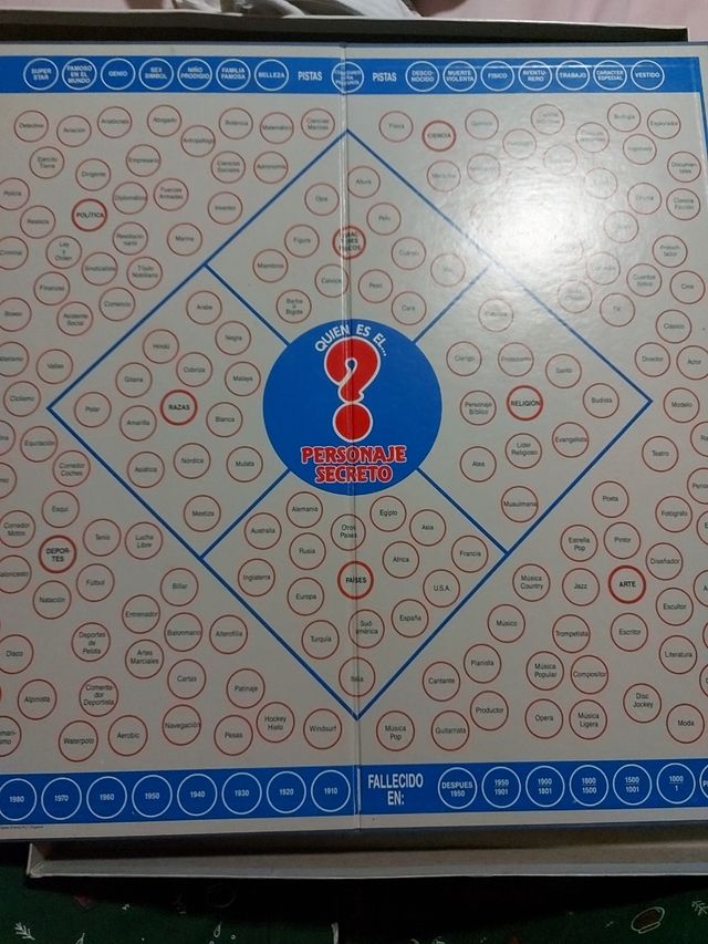 Personaje Secreto Juego de mesa años 80