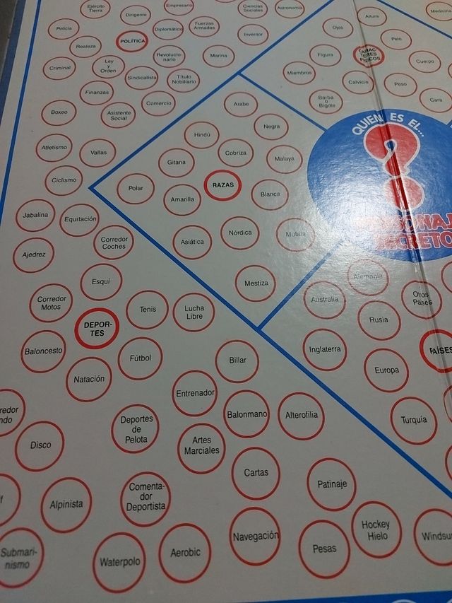 Personaje Secreto Juego de mesa años 80