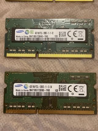 Lote de memoria Ram