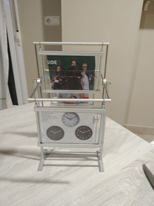 Marco aluminio giratorio para 4 fotos 13 x 9,50