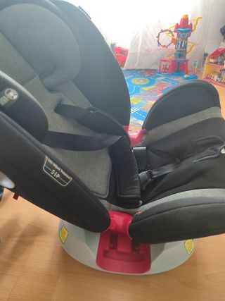 Silla de coche bebe, gira 360°con isofox