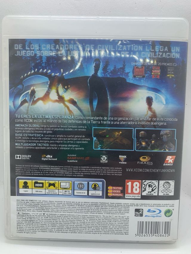 XCOM Enemy Unknown PS3 COMPLETO