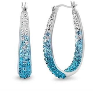 Pendientes de mujer de diamantes de imitación 