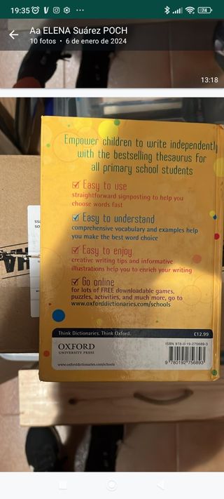 Oxford primary thesaurus