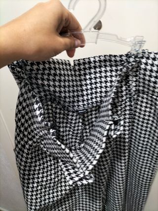 Pantalón de pata ancha a cuadros