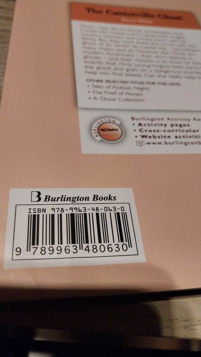 Libro lectura Inglés . Ni escritos ni subrayados