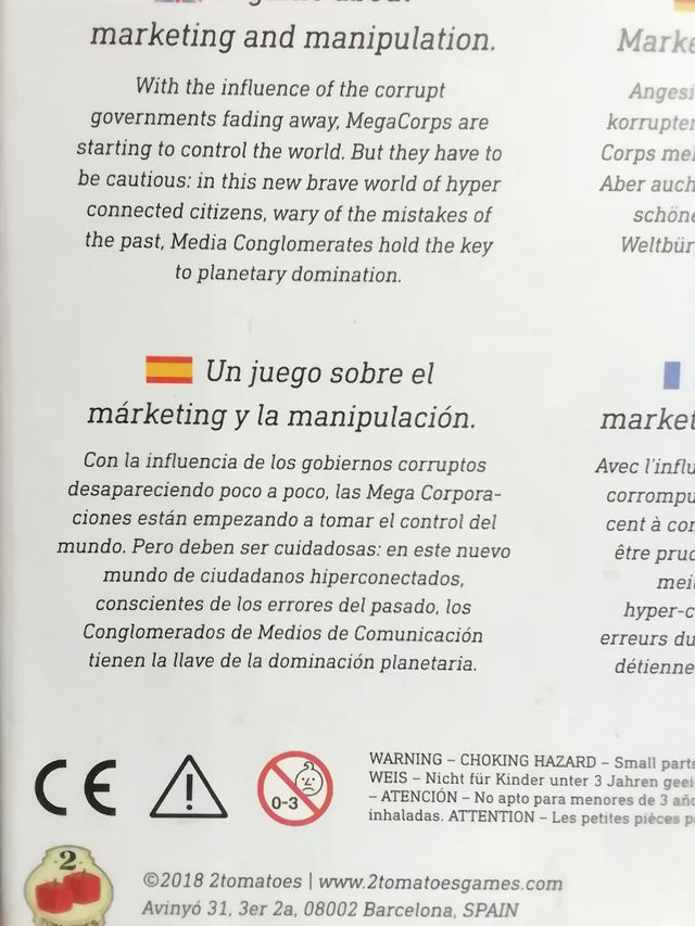 🎲 New Corp Order Juego de Mesa