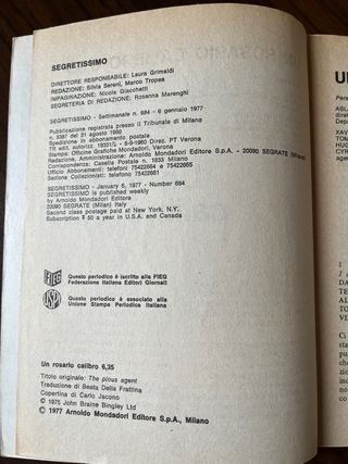 Lotto 3 volumi Gialli Mondadori anni ‘70