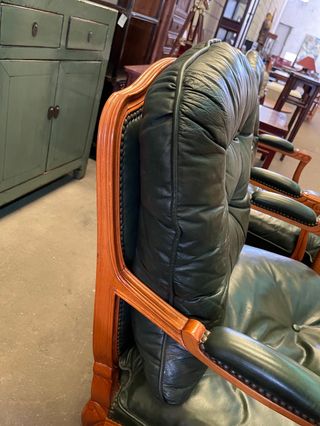 ✅sillon cuero antiguo original perfecto estado