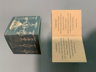 Vaso in vetro soffiato con tappo