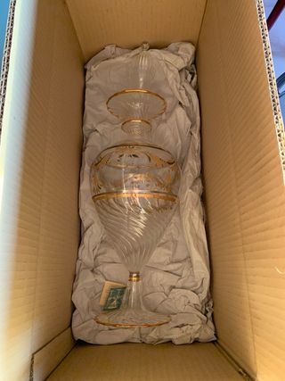 Vaso in vetro soffiato con tappo