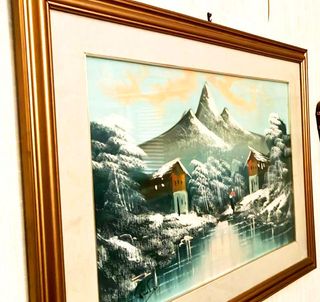 Quadro con Montagne Neve Ghiaccio VINTAGE