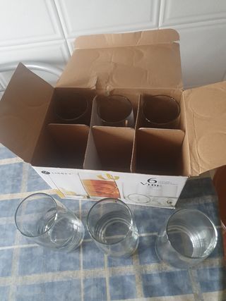 6 VASOS LIBBEY DE 518 ml. ALTOS !!