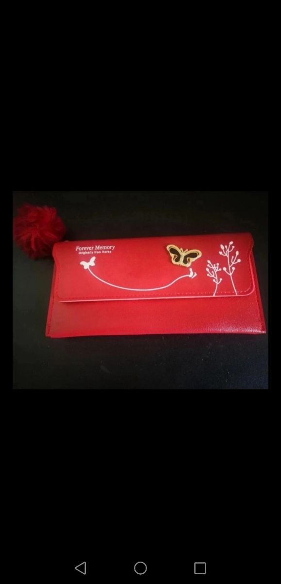 Portafoglio donna rosso