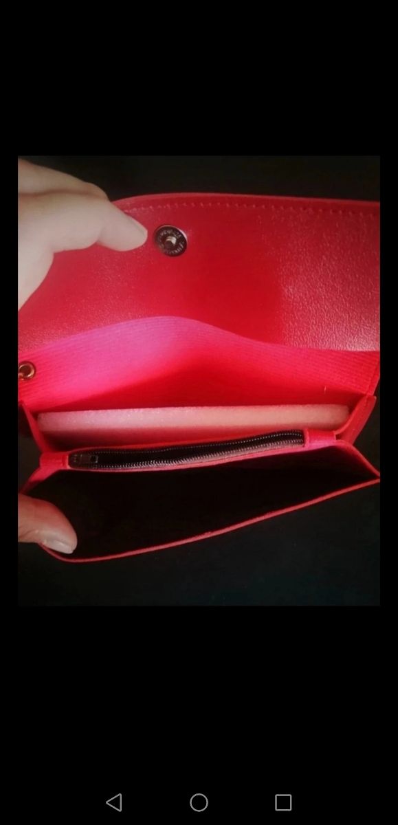 Portafoglio donna rosso