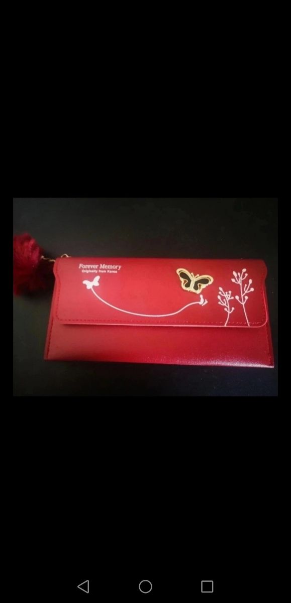 Portafoglio donna rosso