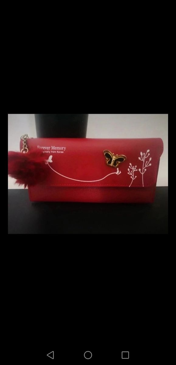 Portafoglio donna rosso