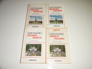 4 LIBRI:4 DIZIONARI LINGUISTICI:FRANCESE e TEDESCO